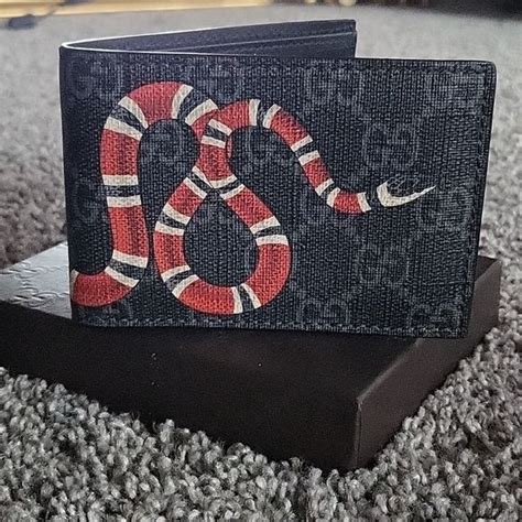 gucci wallet real|authentic gucci snake wallet.